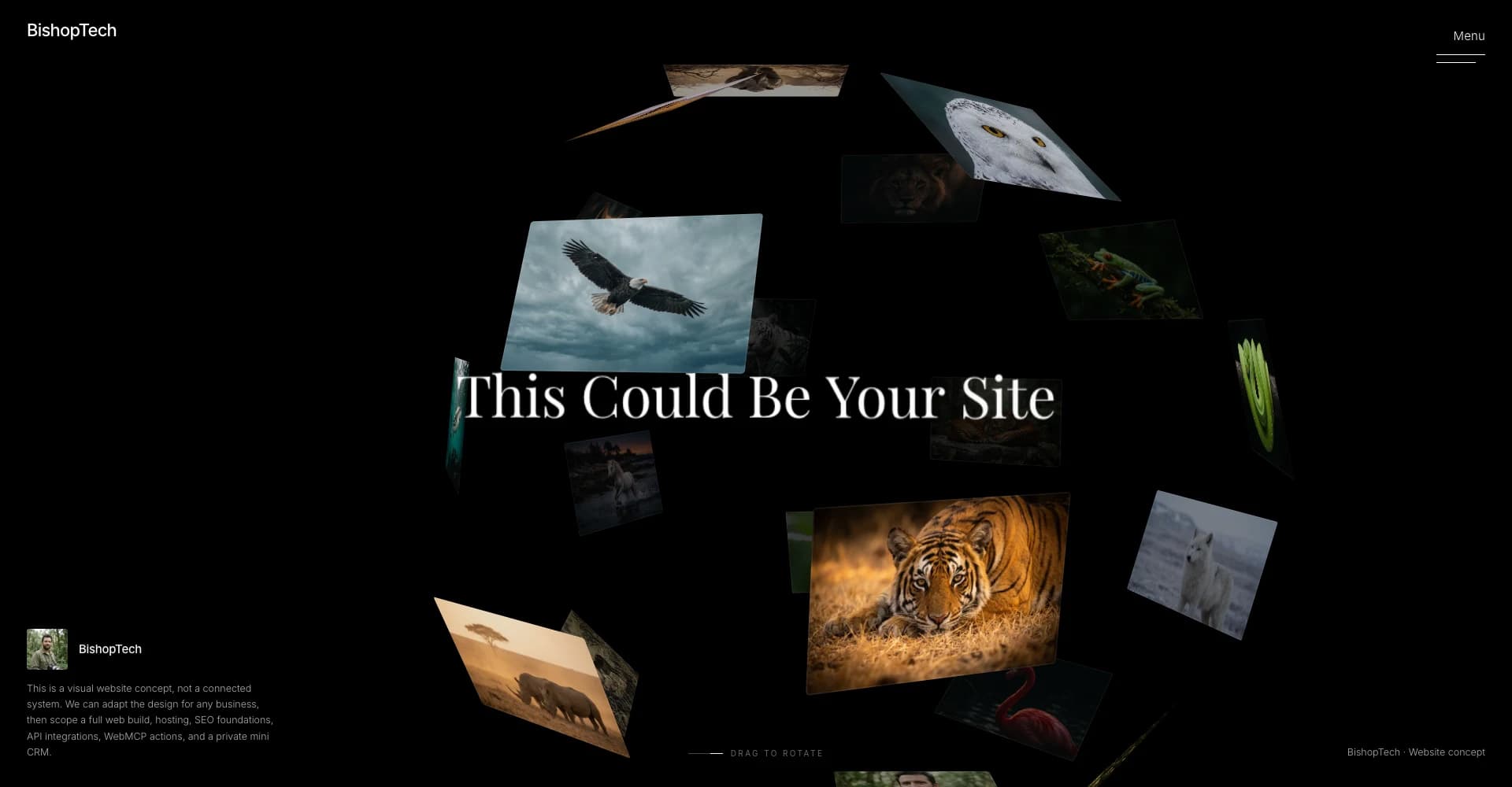 Ethan Vale landing page preview